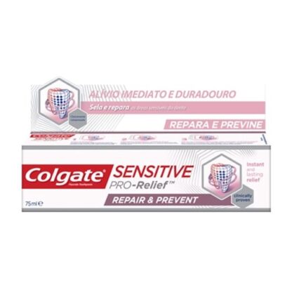 Colgate Sensitive Pro-Relief Repair Prevent Pasta Dentífrica 75ml, alívio imediato e duradouro da sensibilidade dentária com Colgate® Sensitive Pro-Alívio Repara & Previne.