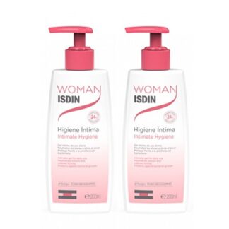 Isdin Woman Higiene Íntima 2x200 ml, ajuda a prevenir contra agressões microbiológicas externas