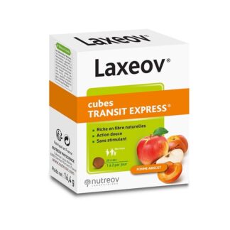 Laxeov® Cubos é um suplemento alimentar indicado para melhoria do conforto intestinal.