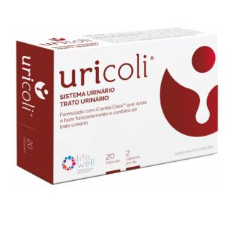 O UriColi é um suplemento alimentar à base de Cranberry, D-Manose e Própolis. O Cranberry