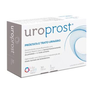 UroProst 30 cápsulas, desenvolvido especificamente para homens a partir dos 40-50 anos