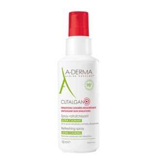 A-Derma Cutalgan Spray Refrescante Calmante 100ml spray que ajuda a refrescar e acalmar a pele das sensações desagradáveis, como o repuxar da pele, prurido e vermelhidões.
