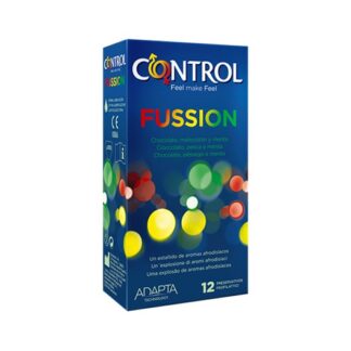 Control Sex Senses Fussion 12 Preservativos quando se quer adicionar um toque de fantasia aos momentos de prazer, Fussion é a escolha ideal: cada pacote contém preservativos com três aromas diferentes, chocolate,