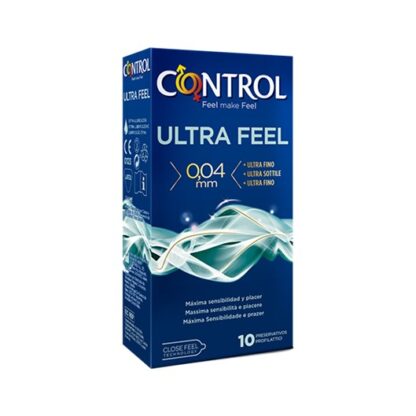 Control Ultra Feel 10 Preservativos quando as sensações são especiais, não queremos perder nem uma. Com menos 30% de espessura do que outros modelos da gama Control, Ultra Feel é o preservativo mais fino da gama e permite viver intensamente todos os momentos de prazer.