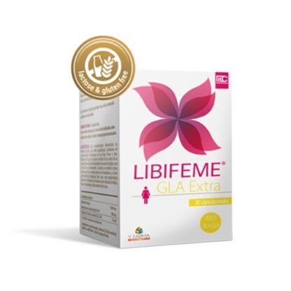 Libifeme Gla Extra 30 Cápsulas especialmente desenvolvido para mulheres com desconforto físico e psicológico devido à SPM (Síndrome Pré-Menstrual).