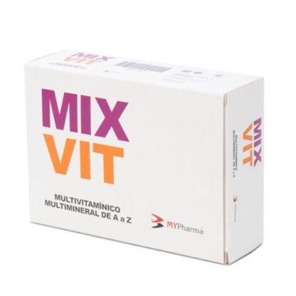 MixVit 60 Cápsulas suplemento alimentar contendo vitamina C e ómegas 3, 6 e 9