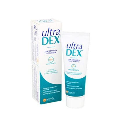 Ultradex Pasta Dentífrica 75ml pasta de dentes, ideal para a higiene oral diária.
