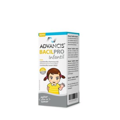 Advancis Bacilpro Infantil 8ml é um suplemento alimentar com uma cuidadosa seleção de estirpes de microorganismos, que atuam de forma sinérgica. Estas estirpes são especialmente indicadas para manter o equilíbrio intestinal.