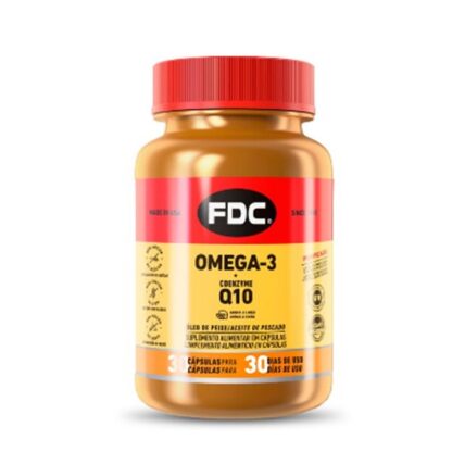 O FDC® Omega-3 + Coenzyme Q10 contém os ácidos gordos EPA (ácido eicosapentaenóico) e DHA (ácido docosahexaenóico) que contribuem para o normal funcionamento do coração e todos os benefícios da coenzima Q10, numa cápsula.