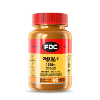 FDC Omega-3 High Potency 60 Cápsulas os ómegas-3 são gorduras polinsaturadas que devem estar presentes numa alimentação saudável e equilibrada.