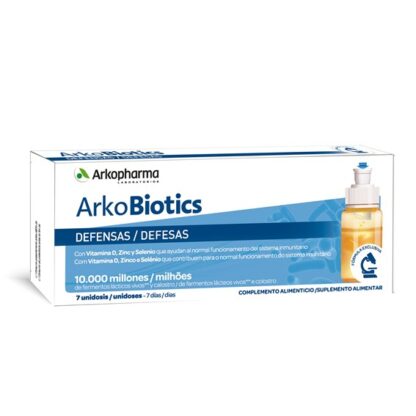 Arkobiotics Defesas Adultos é um suplemento alimentar à base de fermentos lácteos vivos, colostro, vitamina D, zinco e selénio que contribuem para o normal funcionamento do sistema imunitário.