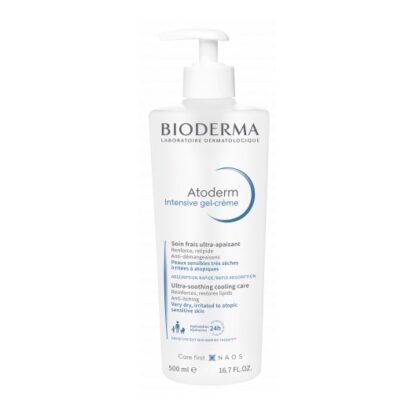Bioderma Atoderm Intensive Gel-Creme 500ml, cuidado nutritivo calmante, ultra leve e fresco