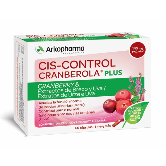 Cis-Control Cranberola Plus 60 Cápsulas - Pharma Scalabis