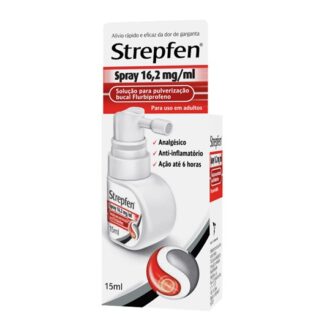 Strepfen Spray 15ml para voltar à sua rotina normal, precisa de alívio rápido e prolongado da dor de garganta.