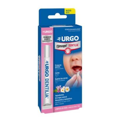 URGO Dentilia Caneta 10ml, Gel muco-adesivo desenvolvido para acalmar e suavizar as gengivas dos bebés durante o aparecimento dos primeiros dentes.