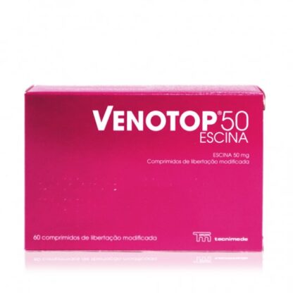 Venotop 50mg 60 Comprimidos, Medicamento indicado no tratamento de sinais e sintomas de má circulação.