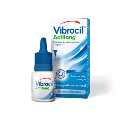 Vibrocil Gotas Nasais 15ml, único descongestionante nasal com ação anti-histamínica. Eficaz no tratamento da congestão nasal e pingo do nariz, com ação anti-histamínica.