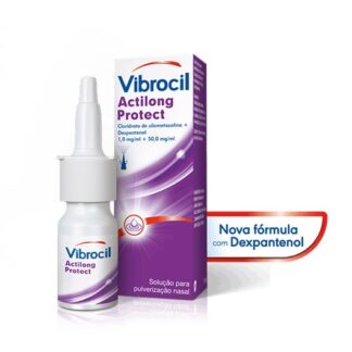 Vibrocil Actilong Protect contém uma fórmula que combina duas substâncias ativas que, em conjunto, contribuem para restaurar as funções naturais do nariz como primeira linha de defesa contra vírus e alergénios