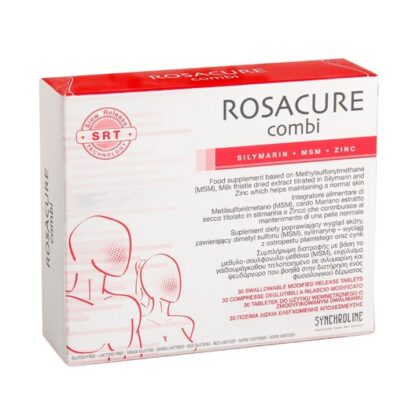 Rosacure Combi 30 Comprimidos, suplemento alimentar para condições específicas da pele que requerem ingredientes antioxidantes