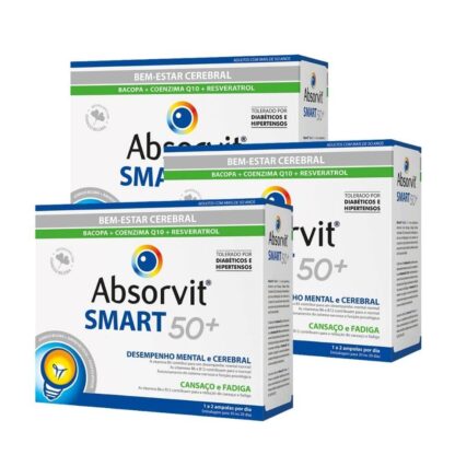 Absorvit Smart 50+ 3x30 Ampolas - Leve3 Pague2