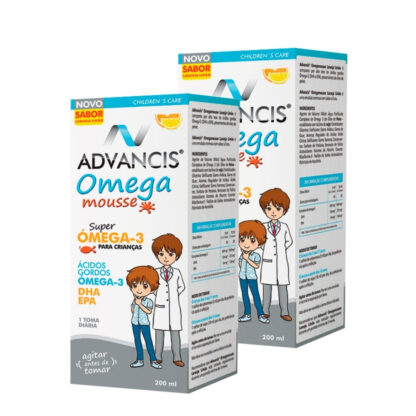 Advancis Omega Mousse  é um suplemento alimentar sob a forma de emulsão, composto por ácidos gordos essenciais ómega-3, com elevada concentração em ácido docosahexaenóico (DHA).