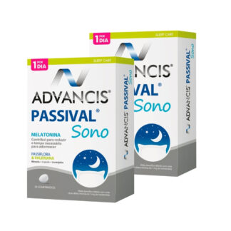 Advancis Passival Sono 30 comprimidos, suplemento alimentar. Com a finalidade de induzir o sono, diminuir o tempo para adormecer e ainda permitir um sono reparador.