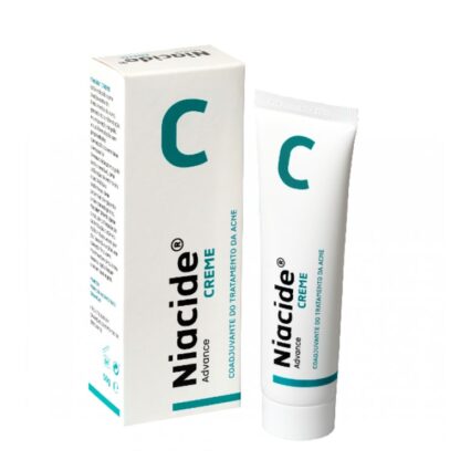 Niacide Creme 50gr, creme indicado como adjuvante no combate ao acne, indicado para pele seca e sensível, após tratamentos para o acne.