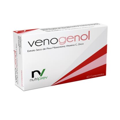 Venogenol é um suplemento alimentar que combina Extrato seco de Pinus Massoniana, Vitamina C e Zinco.
