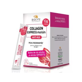Biocyte Collagen Express 30 Saquetas é formulado com uma alta concentração de colagénio (10 gramas) para ajudar a suavizar a pele