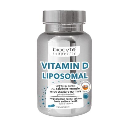 Biocyte Longevity Vitamina D 30 Cápsulas contribui para a manutenção de ossos normais, graças à vitamina D