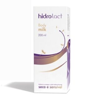 Hidrolact Body Milk 200ml, leite hidratante para a pele seca e sensível.