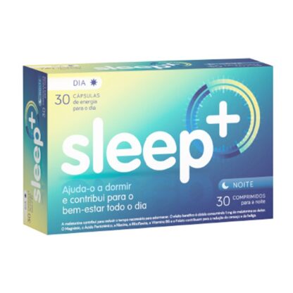 Sleep+ 30 cápsulas + 30 comprimidos, suplemento alimentar que o ajuda a dormir e contribui para o bem-estar todo o dia