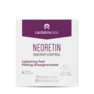 Neoretin Discrom Control Peeling Despigmentante 6 Discos, sistema inovador de peeling caseiro que potencializa a ação de outros produtos despigmentantes. 