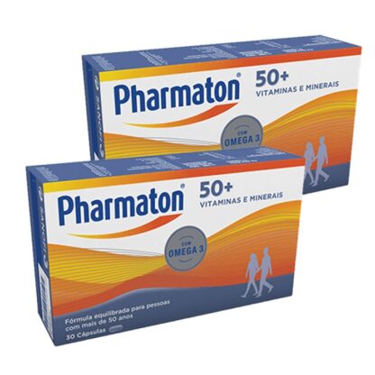 Pharmaton 50+ é um multivitamínico completo e equilibrado com vitaminas, minerais, ómega 3 (EPA e DHA),