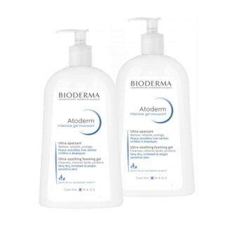Bioderma Atoderm Intensive Gel Moussant 500ml, hidratante, com a patente Skin Barrier Therapy  que recria biologicamente e de forma duradoura a barreira cutânea graça. Acalma o desconforto e irritações.