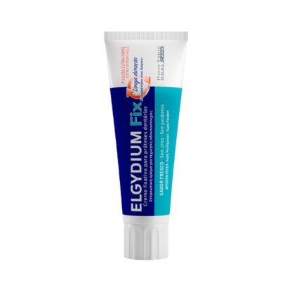 Elgydium Fix Fixação Extra Forte 45gr, é um creme fixativo para as próteses dentárias, fácil de usar, resistente a alimentos quentes e que não necessita de ser reaplicado durante o dia.