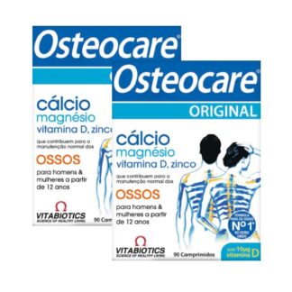 Osteocare Original 2x90 Comprimidos, com a finalidade de manter a estrutura óssea saudável.