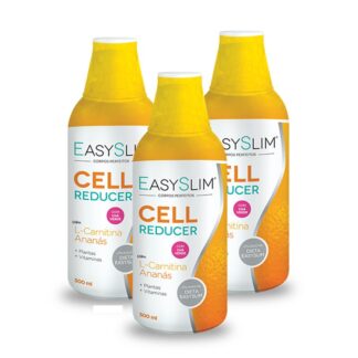 Easyslim Cell Reducer líquido é um suplemento alimentar formulado especialmente para situações de celulite associada a um excesso de retenção de líquidos