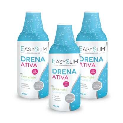 Easyslim Drena Ativa é um suplemento alimentar que contém DrenoliseTM, uma formulação otimizada