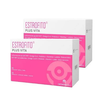 Estrofito Plus Vita 30+30 Cápsulas é especificamente formulado para a mulher a partir dos 45 anos