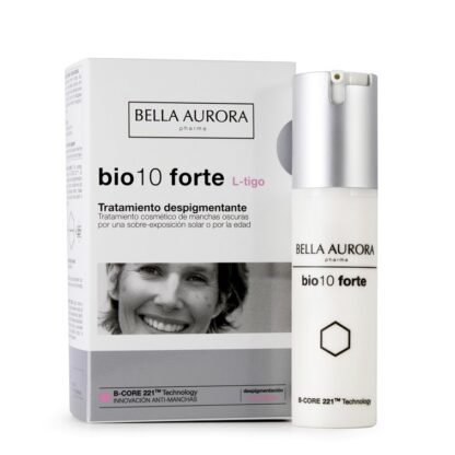 Bela Aurora Bio10 Forte L-Trigo 30ml, tratamento despigmentante intensivo para manchas de origem solar ou causadas pela idade (lentigos)