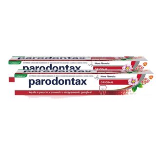 Parodontax Pasta Original 75ml,  foi especialmente formulada para ajudar a parar e prevenir o sangramento das gengivas, mantendo as gengivas saudáveis, os dentes fortes e o hálito fresco.