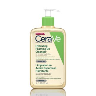 CeraVe Óleo-Espuma de Limpeza Hidratante​ 473ml, óleo-Espuma de Limpeza Hidratante com triglicéridos e óleo de esqualano.