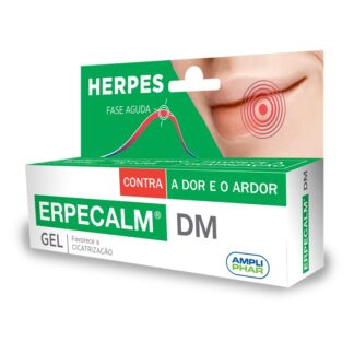Erpecalm DM Gel 8ml, é um gel que forma um Biofilme protetor transparente sobre o herpes labial, que ajuda a: