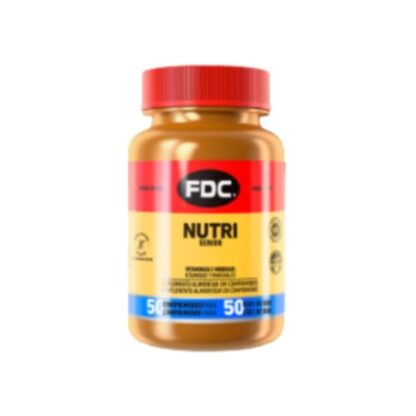 FDC Nutri 50 Comprimidos, fórmula que contém todas as vitaminas, minerais e outros ingredientes essenciais ao bom funcionamento do organismo