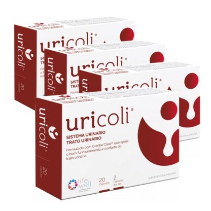 O UriColi é um suplemento alimentar à base de Cranberry, D-Manose e Própolis