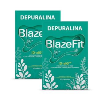 Depuralina BlazeFit 60 Cápsulas, facilita a perda de peso e ajuda a reduzir a absorção de gordura.