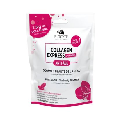 Biocyte Collagen Express 30 Gomas, oferece certamente uma nova abordagem para o cuidado da pele. Além disso, contém colágeno e vitamina C