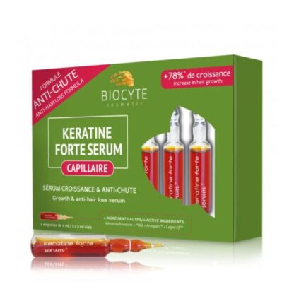 Biocyte Keratine Forte Sérum 5x9ml Ampolas, o sérum anti-queda capilar, tecnologicamente mais avançado do mercado