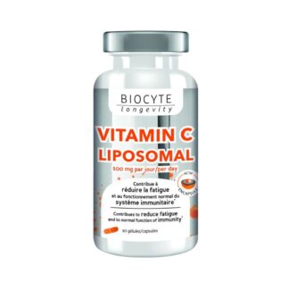 Biocyte Longevity Vitamina C 30 Cápsulas, é uma vitamina essencial para o bom funcionamento do corpo.